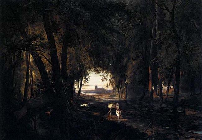 Karl Blechen The Woods near Spandau oil painting image